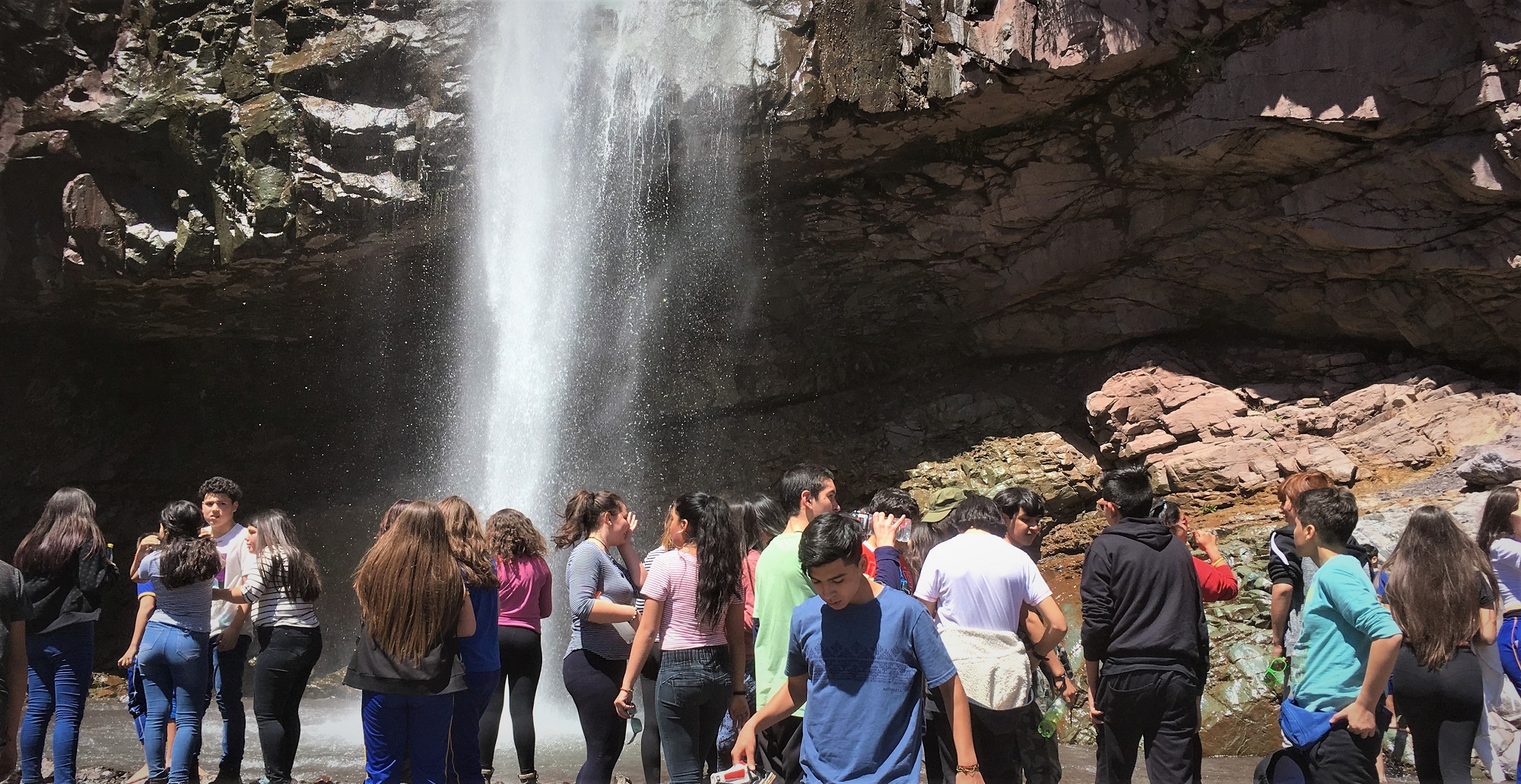 Estudiantes de Santiago en el Cajón del Maipo